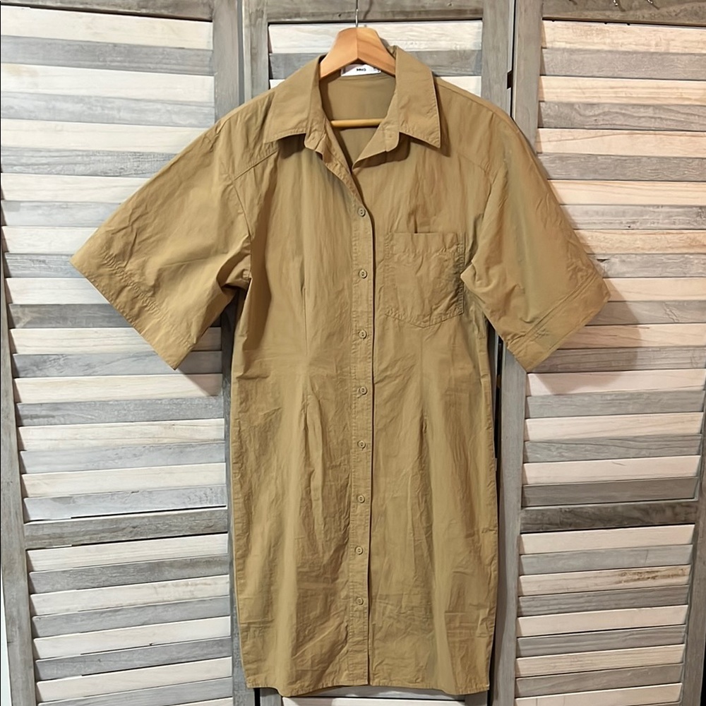 Mango button down Shirt Dress